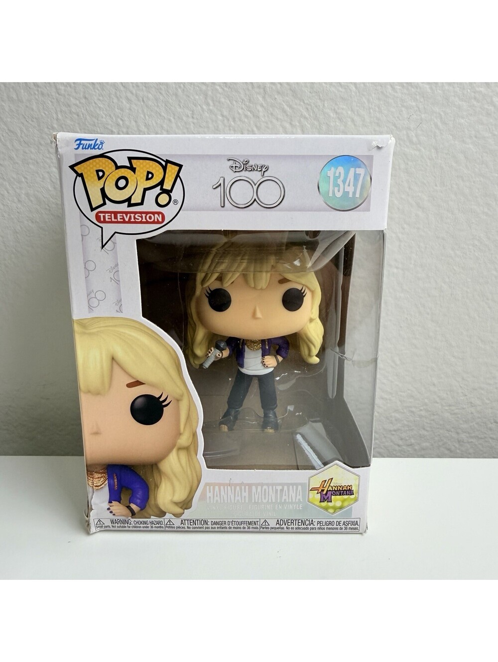 Funko Pop! Television Hannah Montana #1347 Disney 100 Vinyl Figure w/ Box